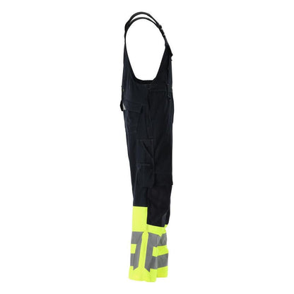 MASCOT® Sunderland tuinbroek, zwartblauw/fluo geel