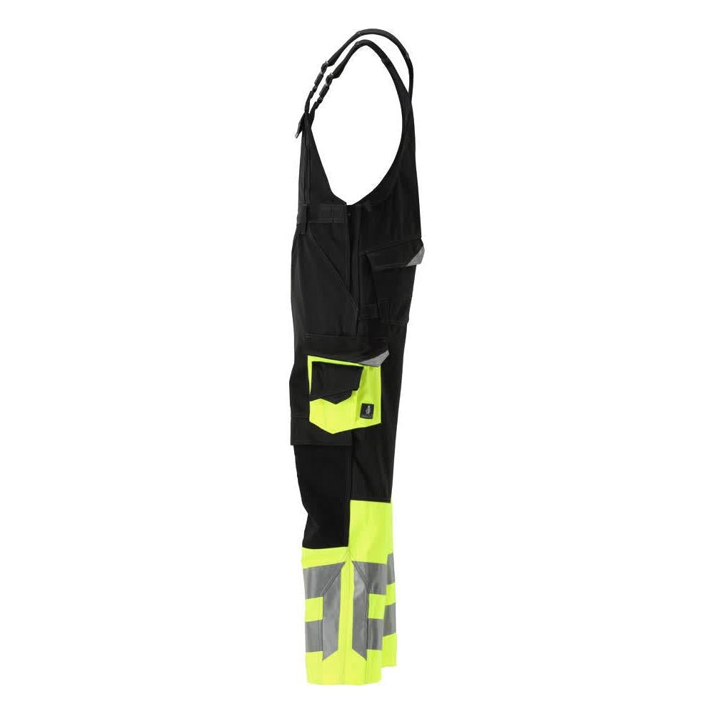 MASCOT® Sunderland tuinbroek, zwart/fluo geel