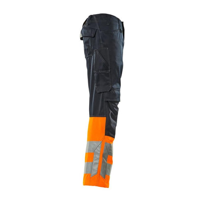 MASCOT® Leeds broek, zwartblauw/fluo oranje