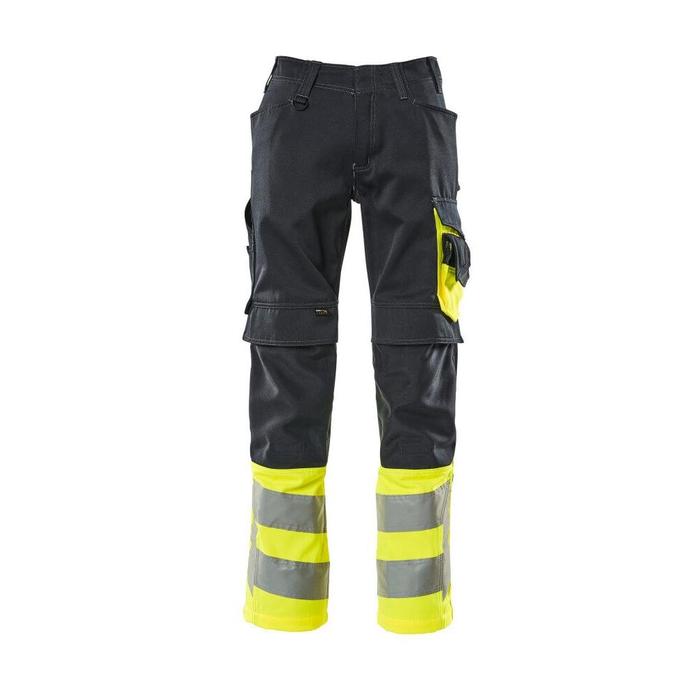 MASCOT® Leeds broek, zwartblauw/signaleringsgeel