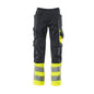 MASCOT® Leeds broek, zwartblauw/signaleringsgeel
