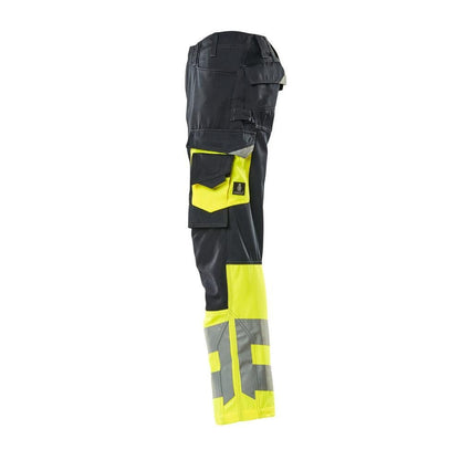 MASCOT® Leeds broek, zwartblauw/signaleringsgeel