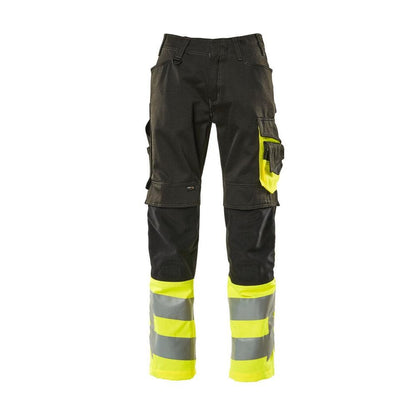 MASCOT® Leeds broek, zwart/signaleringsgeel