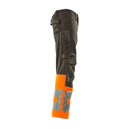 MASCOT® Leeds broek, donker antraciet/fluo oranje