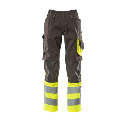 MASCOT® Leeds broek, donker antraciet/signaleringsgeel
