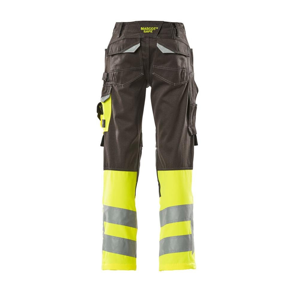 MASCOT® Leeds broek, donker antraciet/signaleringsgeel