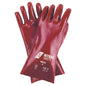 NITRAS PVC-handschoenen, rood, EN 388 katoenen jersey | Pakket (12 paar)