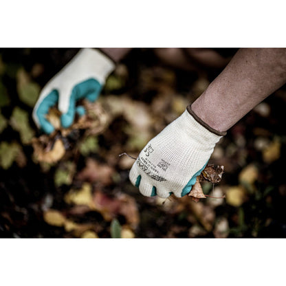 NITRAS GRIP, latex handschoenen, geel/groen
