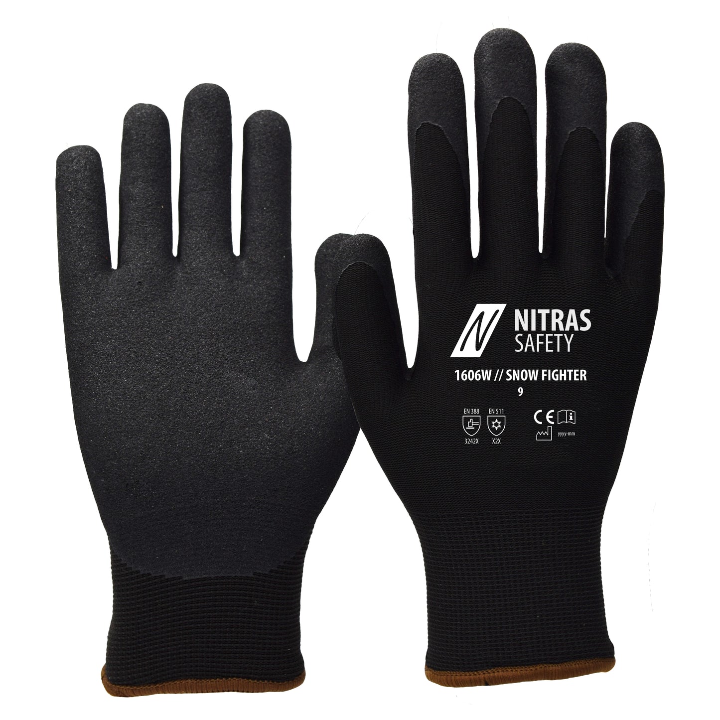 NITRAS SNOW FIGHTER, winterhandschoenen, zwart