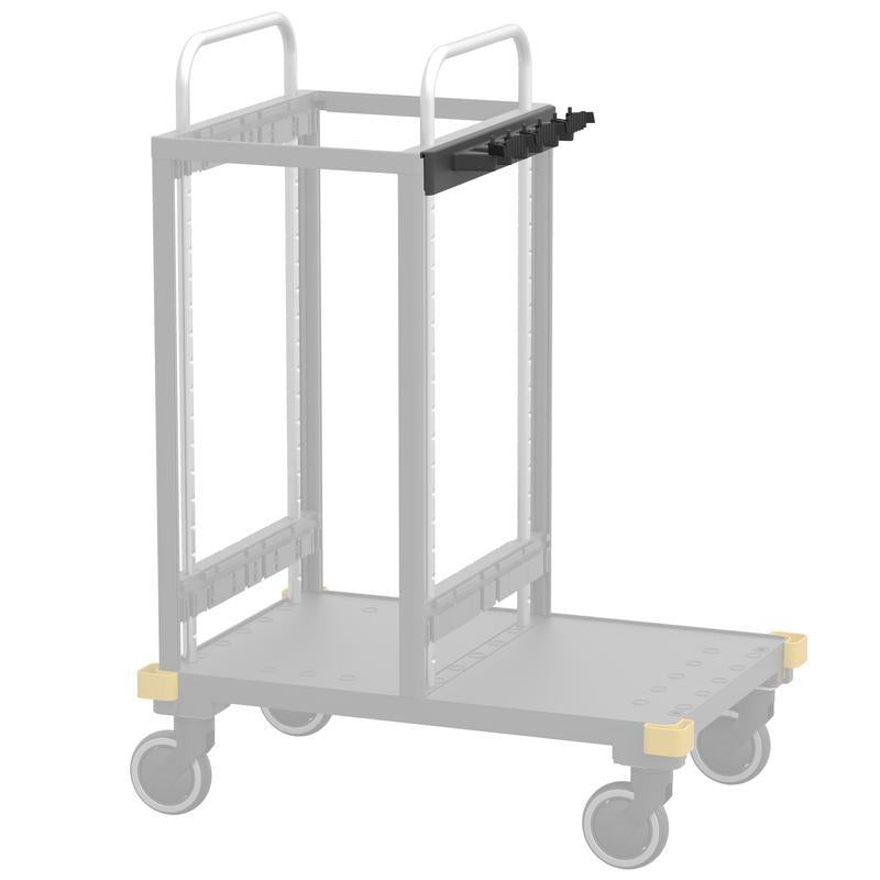 VERMOP deksel met haakstrip en 3 handgreephouders, antraciet