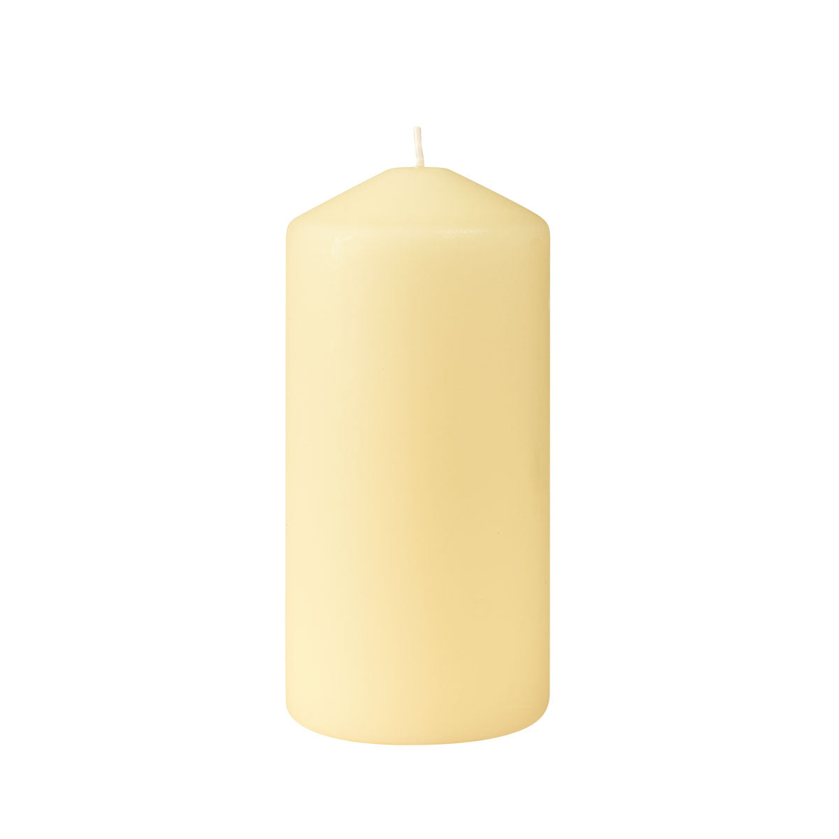 Die Duni GmbH Stumpenkerzen (150 x 70 mm) haben eine abgerundete Spitze, einen mittigen Docht und eine Brenndauer von bis zu 50 Stunden - perfekt für ein nachhaltiges Ambiente.