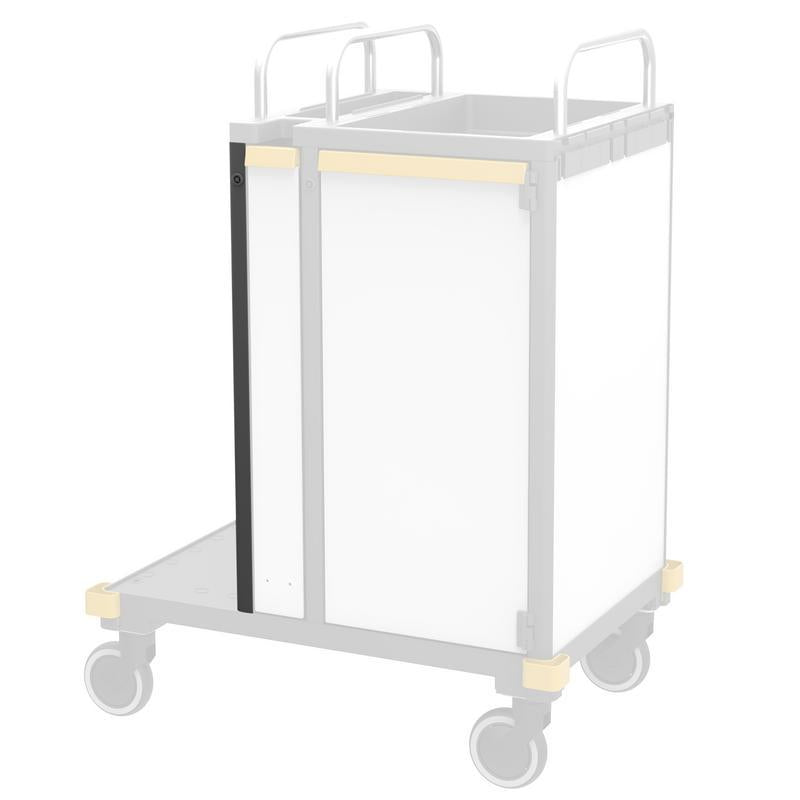 VERMOP hoekprofielstrook met slot links, 74 x 4 x 2 cm