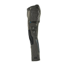 Broek met hangende zakken, stretchbroek, donker antraciet
