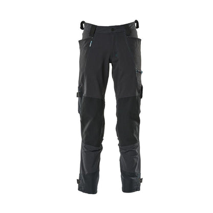 Broek met kniezakken van Dyneema, stretchbroek, zwart-blauw