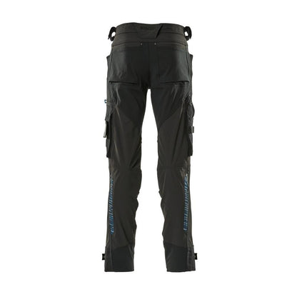 Broek met kniezakken van Dyneema, stretchbroek, zwart