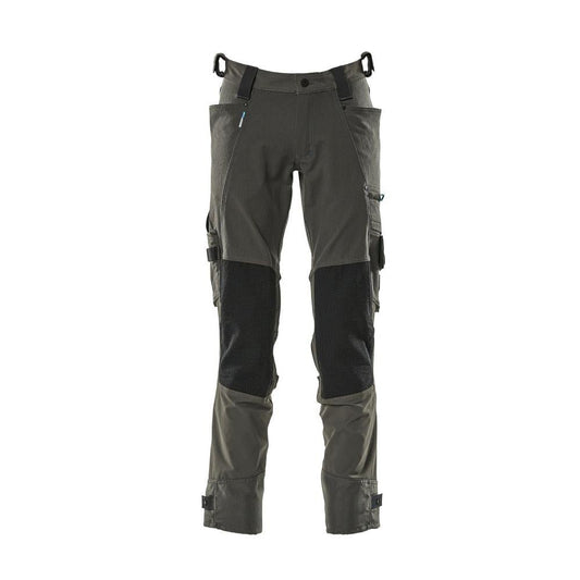 Broek met kniezakken van Dyneema, stretchbroek, donker antraciet
