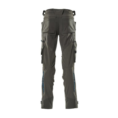Broek met kniezakken van Dyneema, stretchbroek, donker antraciet