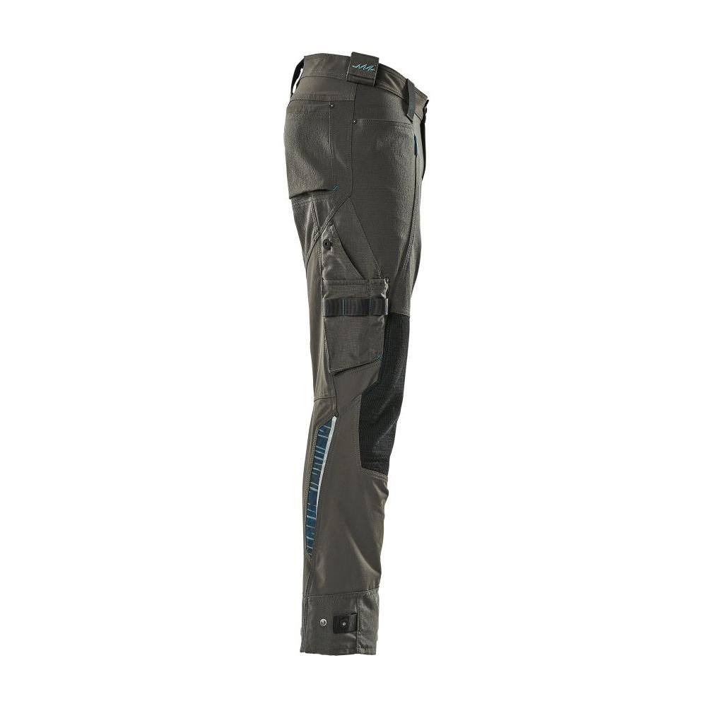 Broek met kniezakken van Dyneema, stretchbroek, donker antraciet
