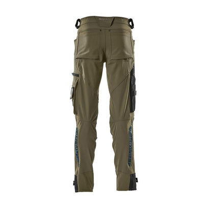 Broek met kniezakken van Dyneema, stretchbroek, mosgroen