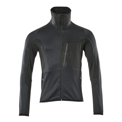 Fleece trui met microfleece jack met ritssluiting