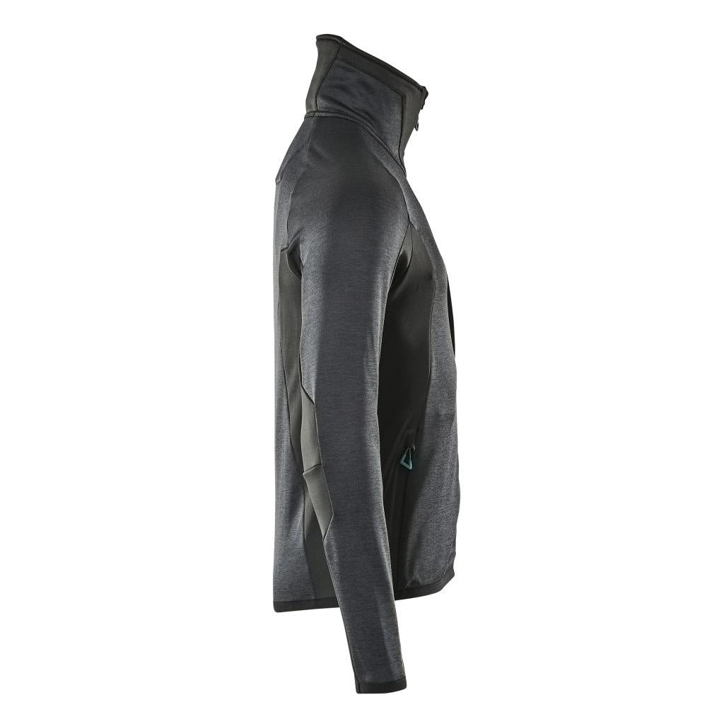 Fleece trui met microfleece jack met ritssluiting