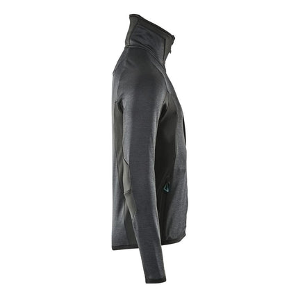 Fleece trui met microfleece jack met ritssluiting