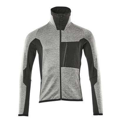 Fleece trui met microfleece jack met ritssluiting