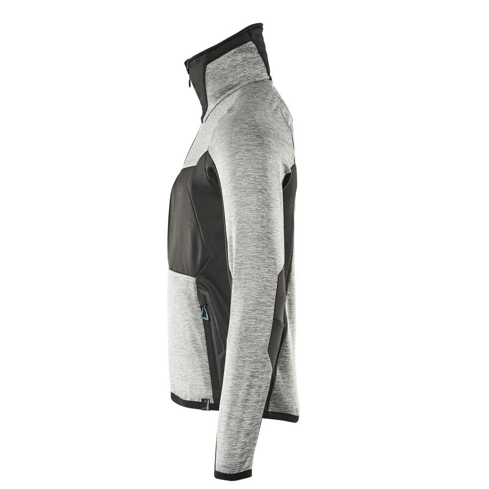 Fleece trui met microfleece jack met ritssluiting