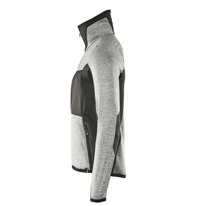 Fleece trui met microfleece jack met ritssluiting