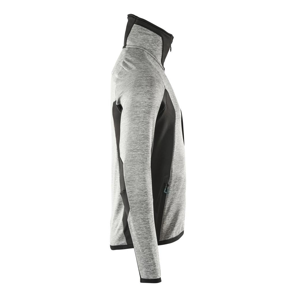 Fleece trui met microfleece jack met ritssluiting
