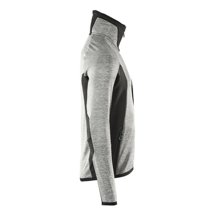 Fleece trui met microfleece jack met ritssluiting