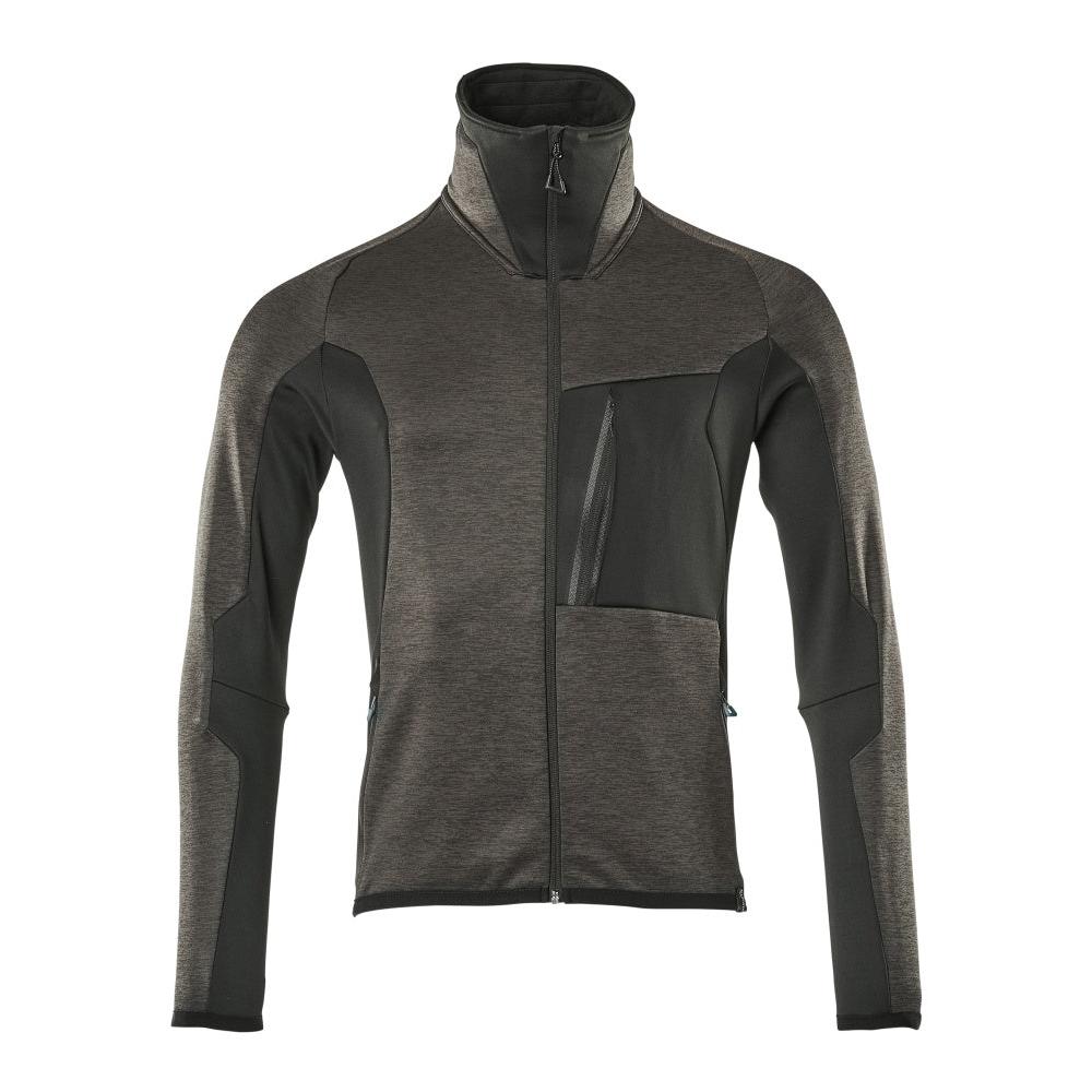 Fleece trui met microfleece jack met ritssluiting