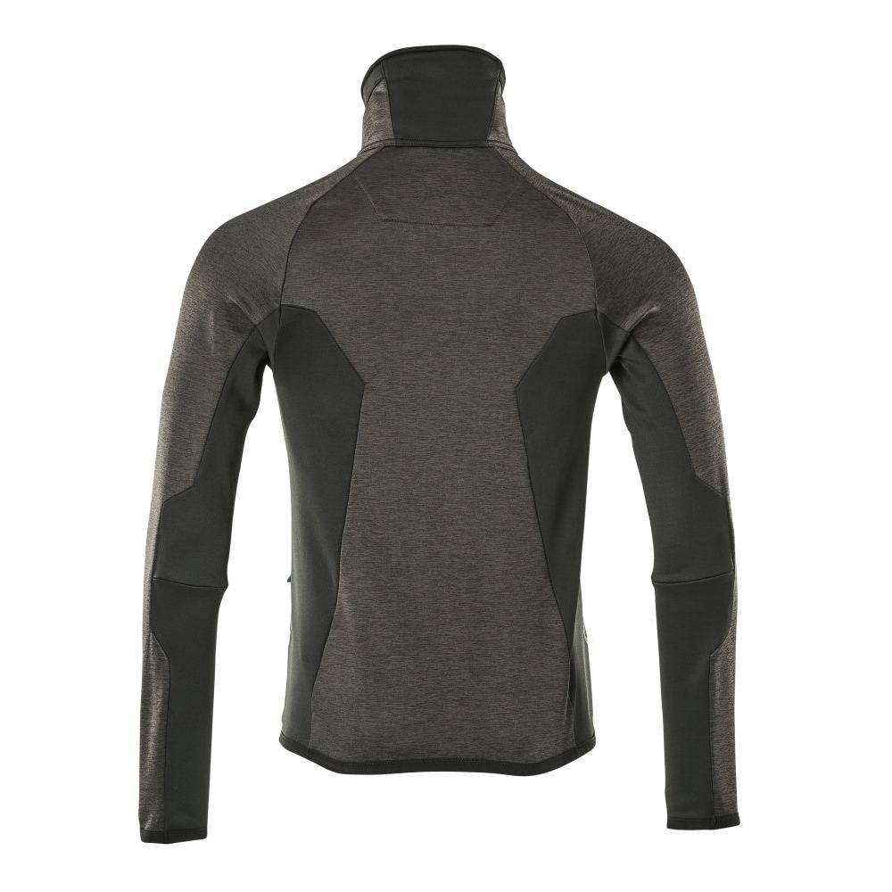 Fleece trui met microfleece jack met ritssluiting