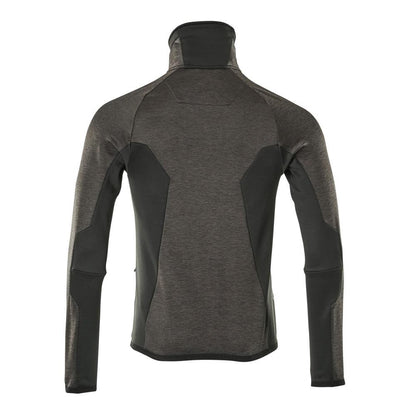 Fleece trui met microfleece jack met ritssluiting