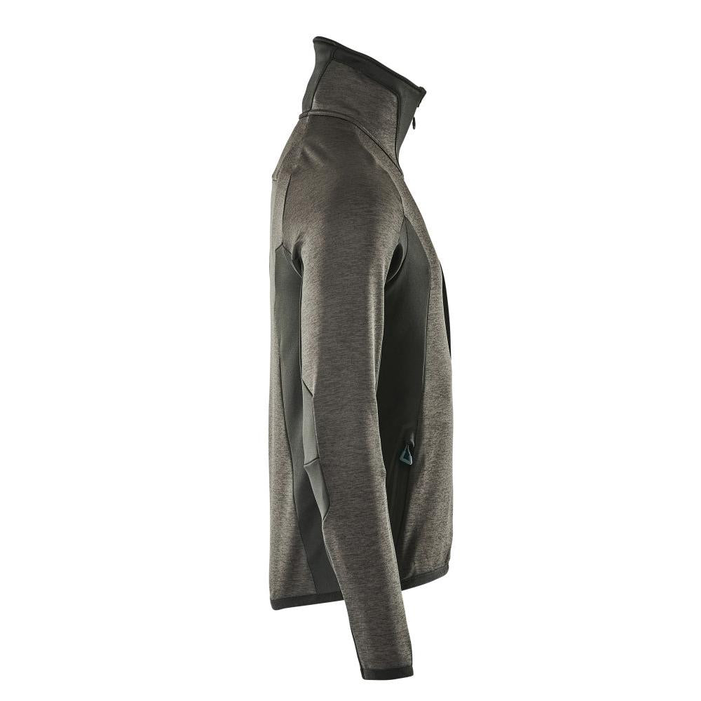 Fleece trui met microfleece jack met ritssluiting
