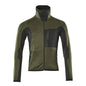 Fleece trui met microfleece jack met ritssluiting