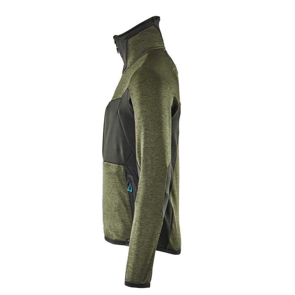 Fleece trui met microfleece jack met ritssluiting