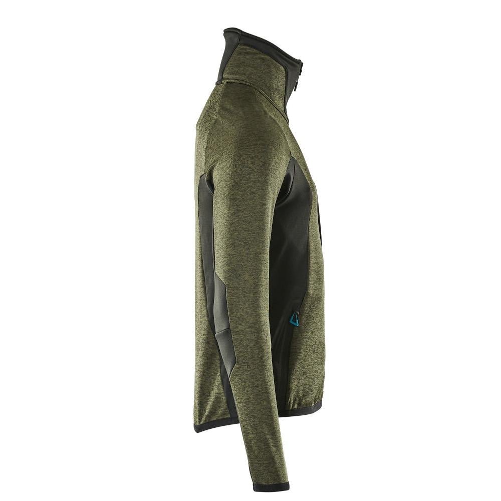 Fleece trui met microfleece jack met ritssluiting
