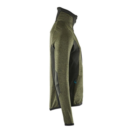 Fleece trui met microfleece jack met ritssluiting