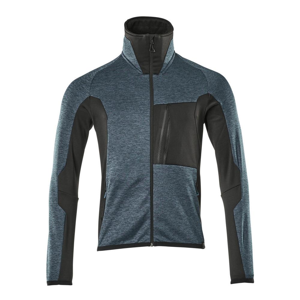 Fleece trui met microfleece jack met ritssluiting
