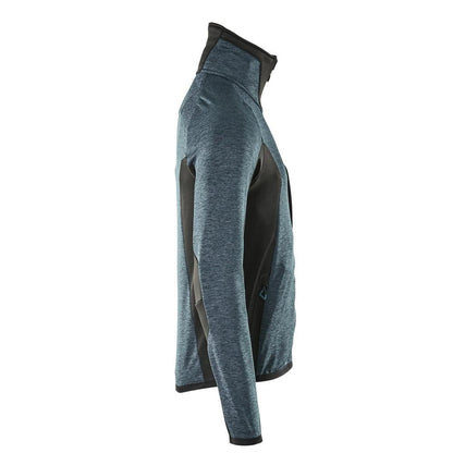 Fleece trui met microfleece jack met ritssluiting