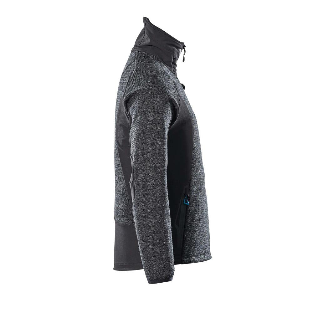 Jas, gebreid, met membraanvest