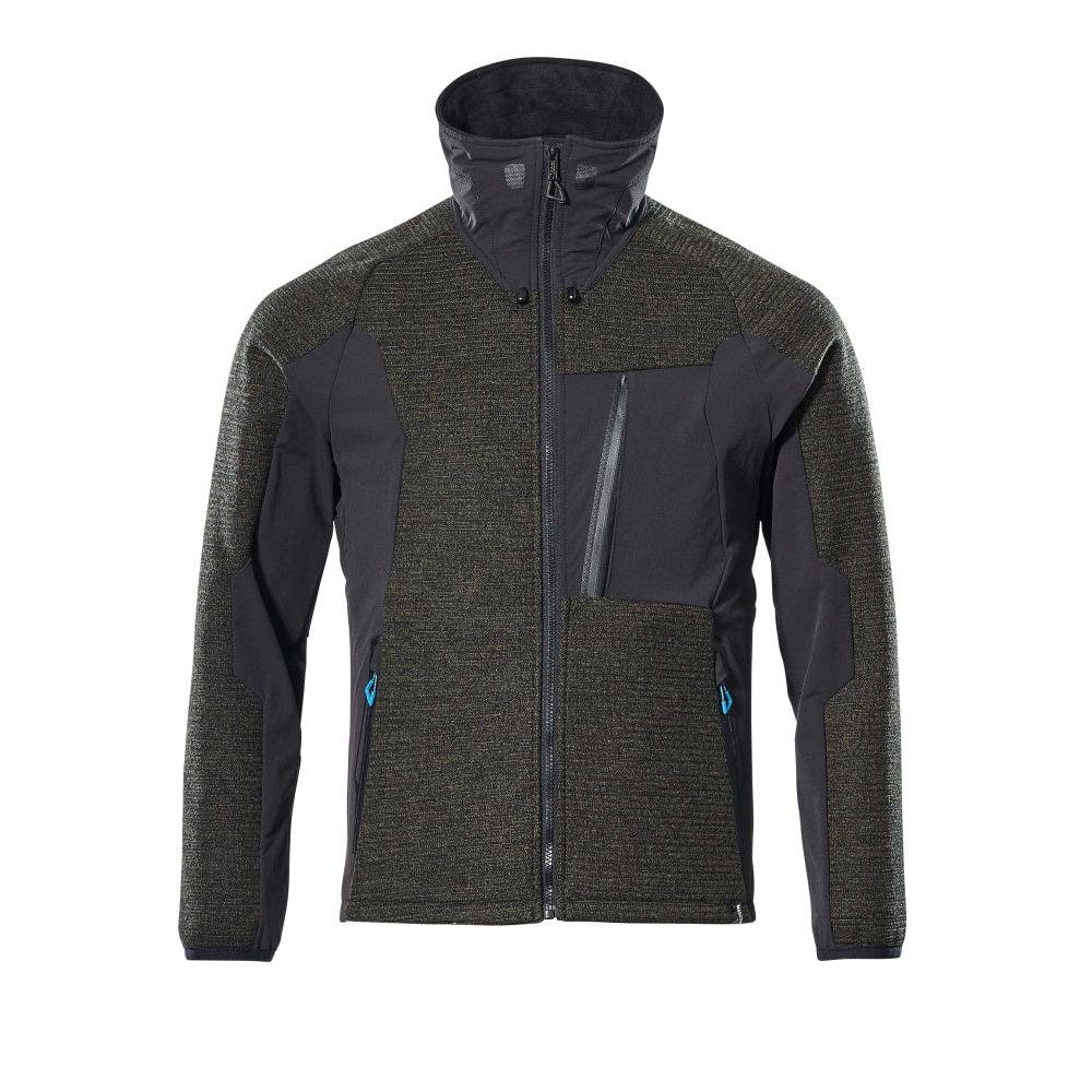 Jas, gebreid, met membraanvest