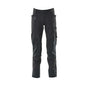Broek met kniezakken, stretch, lichte broek, zwartblauw