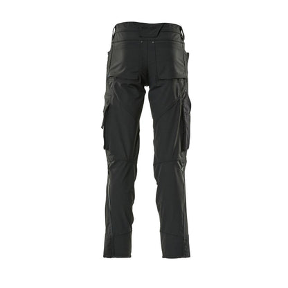 Broek met kniezakken, stretch, lichtgewicht broek, zwart