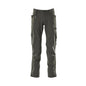 Broek met kniezakken, stretch, lichte broek, donker antraciet