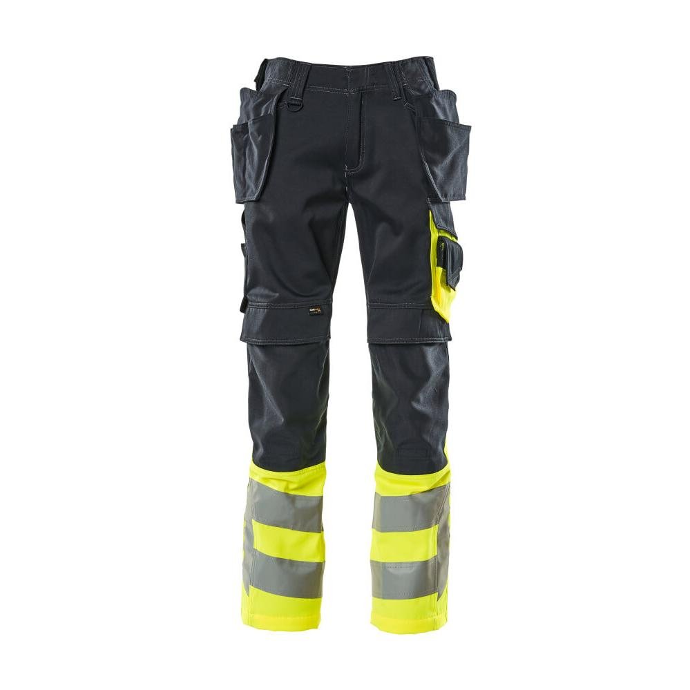 Broek met hangende broekzakken