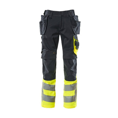 Broek met hangende broekzakken