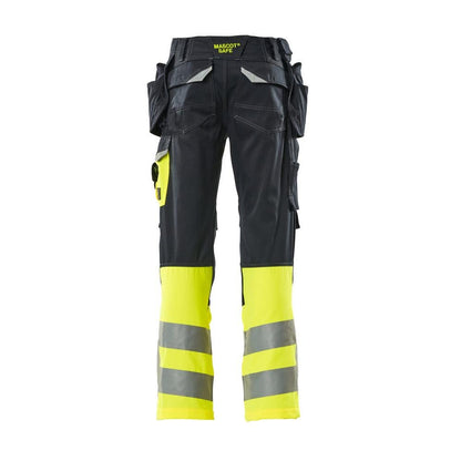 Broek met hangende broekzakken