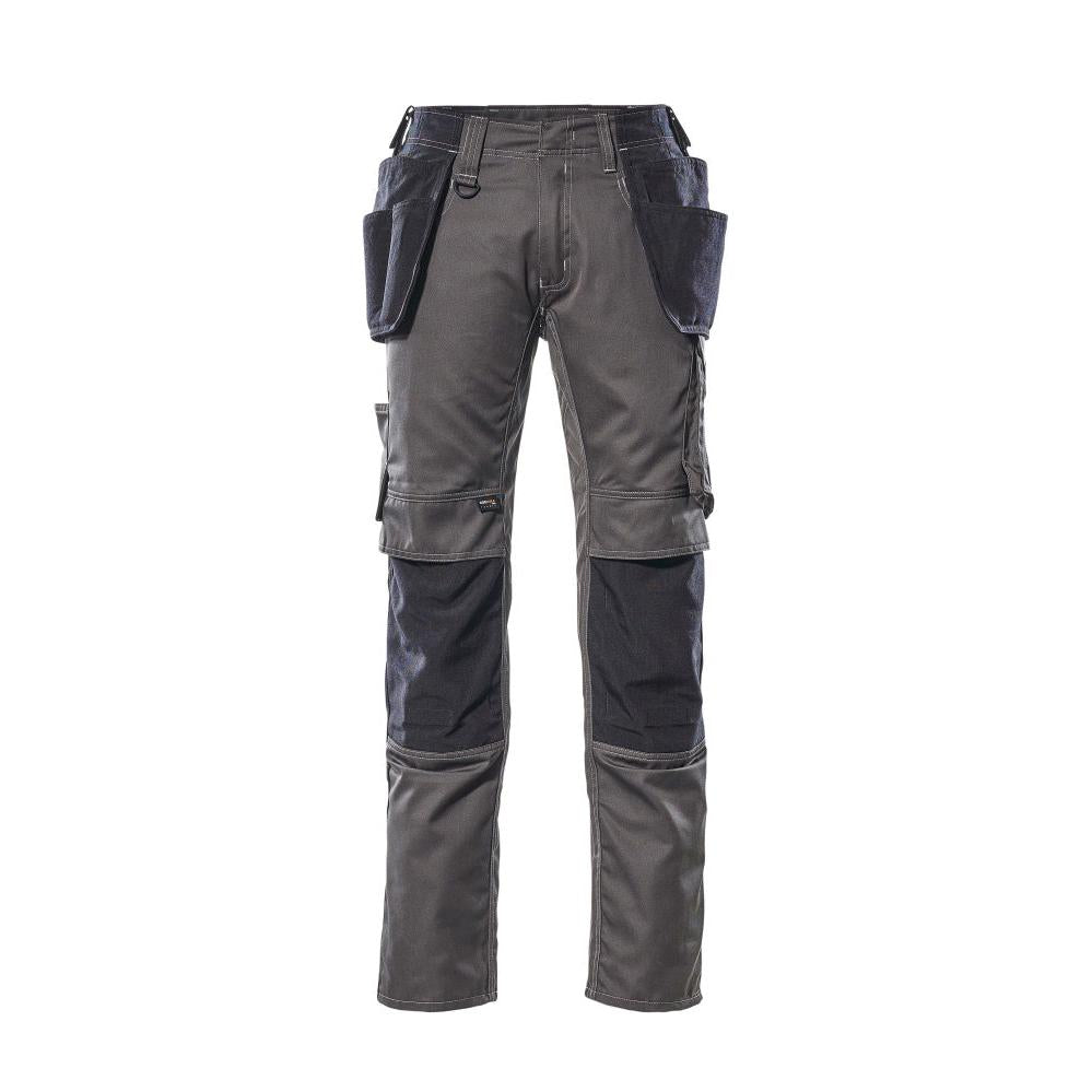 Broek met hangende zakken, lichtgewicht broek, donker antraciet/zwart